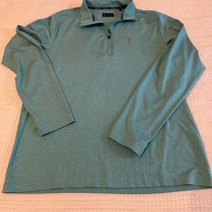 William Murray Chip Shot Pullover in Heather Glacier, Size Large